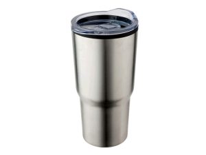 590Ml Stainless Steel Mug With Clear Lid