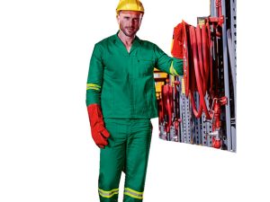 Barron Budget Poly Cotton Conti Suit With Reflective