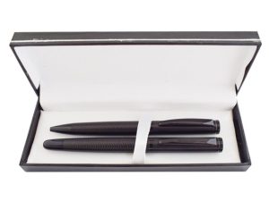 Charcoal Swirl Roller And Ball Set