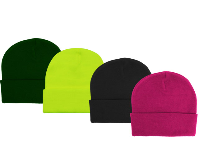 Cuffed Knitted Beanie - Image 2