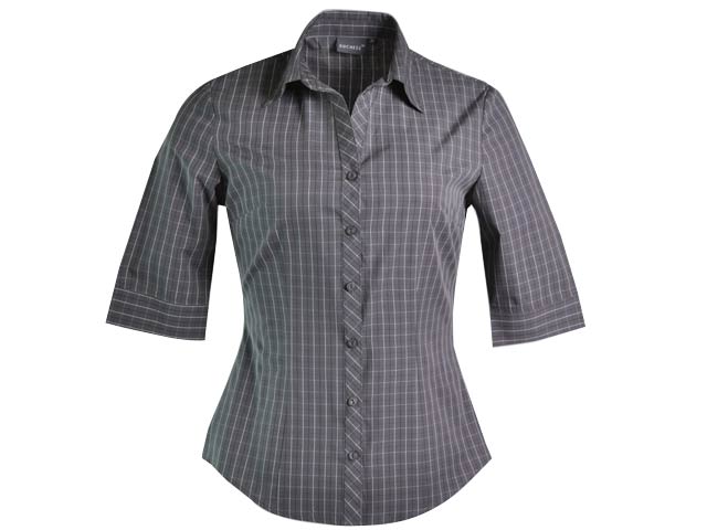 Donna Blouse 3/4 Sleeve - Check 3 - Image 2