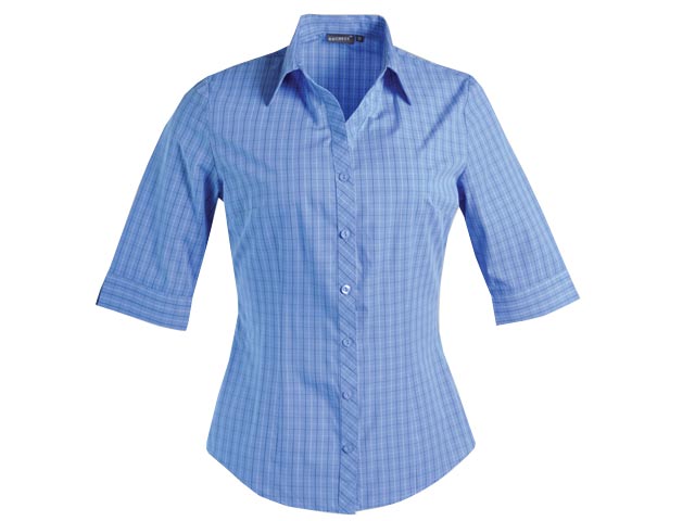 Donna Blouse 3/4 Sleeve - Check 3 - Image 3