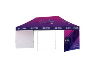 Ovation Sublimated Gazebo 6M X 3M - 2 Short Full-Wall Skins