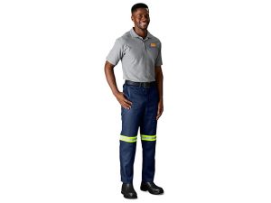 Trade Polycotton Pants - Reflective Legs - Yellow Tape