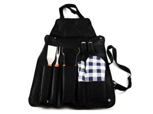 Wooden Braai Set Apron