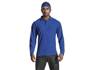 175g Pique Knit Long Sleeve Golfer Mens