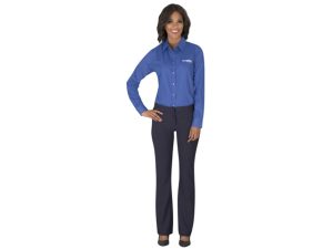 Ladies Long Sleeve Wilshire Shirt Grey Only