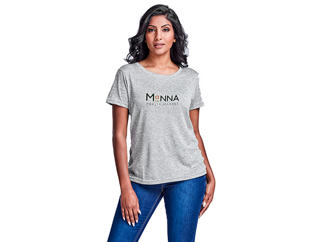 Ladies Oregon Melange T-Shirt - Image 2