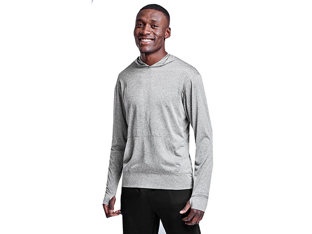 Mens Fitness Lightweight Hooded Sweater