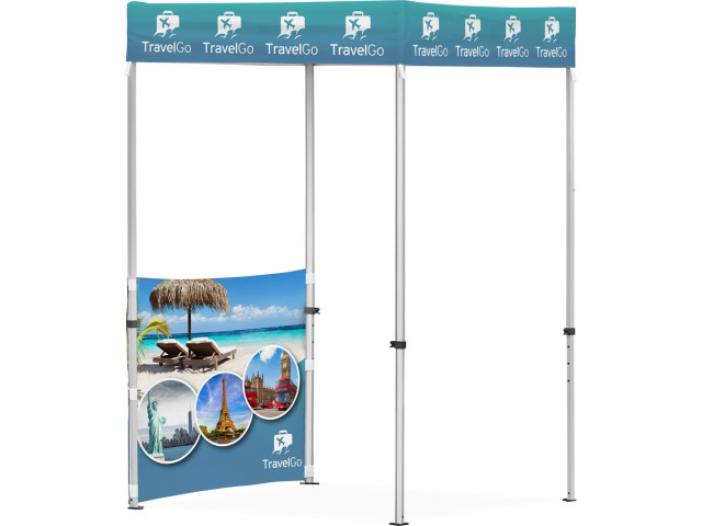 Ovation Sublimated Gazebo 1.5m X 1.5m - 1 Half-Wall Skin - Image 5