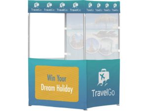 Ovation Sublimated Gazebo 1.5m X 1.5m - 3 Half-Wall Skins - 1 Full-Wall Skin