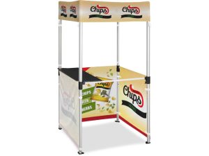 Ovation Sublimated Gazebo 1m X 1m Kiosk - 3 Half-Wall Skins