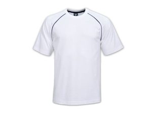 Raglan Trim T-Shirt - White/Navy - While stocks last