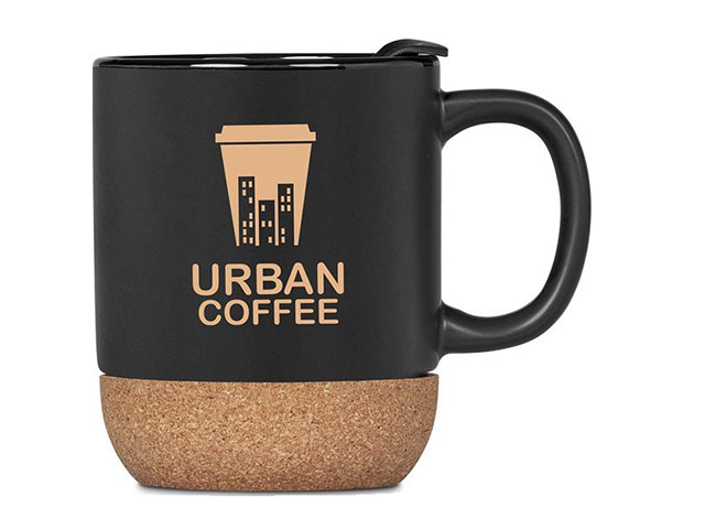 Serendipio Sienna Cork & Ceramic Coffee Mug - 340ml
