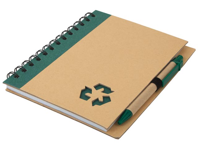 Thick Recycle Notebook And Pen - Image 3