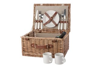 Two Person Willow Picnic Basket