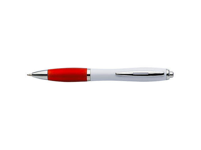 White Barrel Curved Design Ballpoint Pen - Image 5