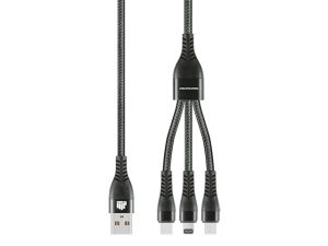 1.2m 3-In-1 Charger Cable Allum alloy and Braiding
