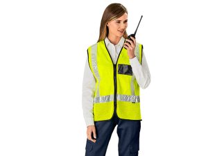 Airport Hi-Viz Reflective Full Zip Vest