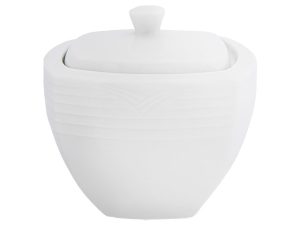 Arctic White Square Sugar Bowl
