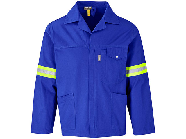 Artisan Premium 100% Cotton Jacket - Reflective Arms - Yellow Tape