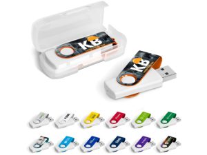 Axis Gyro White Flash Drive - 32GB