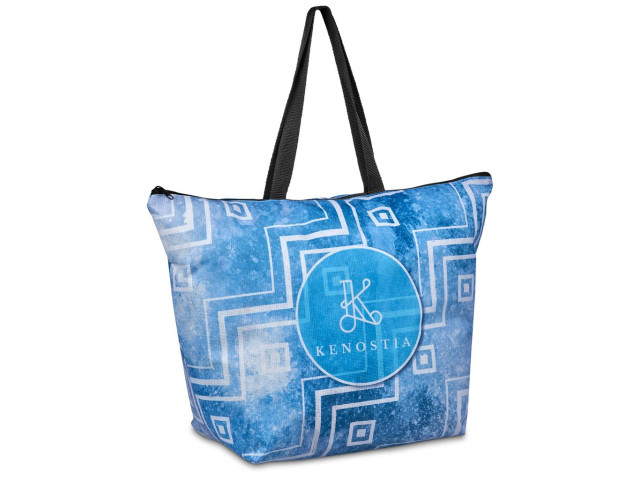 Hoppla Skyline Recycled PET Stitch-Bond Shopper With Zip
