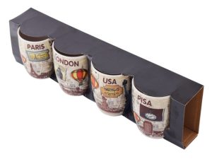 Java Jetsetter 4-Piece Mug Set