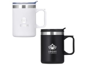 Kooshty Angelo Stainless Steel & Plastic Double-Wall Mug – 360ml