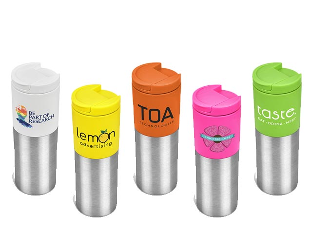 Kooshty Typhoon Stainless Steel & Plastic Double-Wall Tumbler - 450ml - Image 3