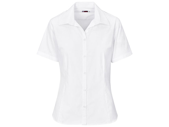 Ladies Short Sleeve Brushed Cotton Twill Moderna Shirt - Image 4
