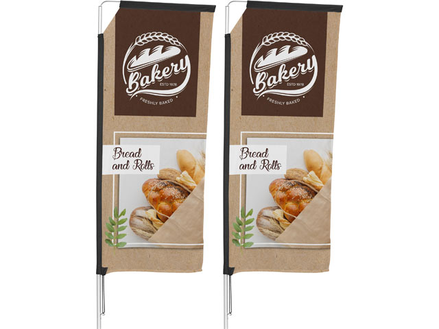 Legend 2m Telescopic Flying Banner (Set of 2)