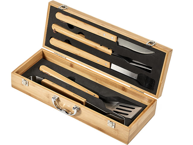 Okiyo Yakiniku Bamboo 5-Piece Braai Set - Image 2