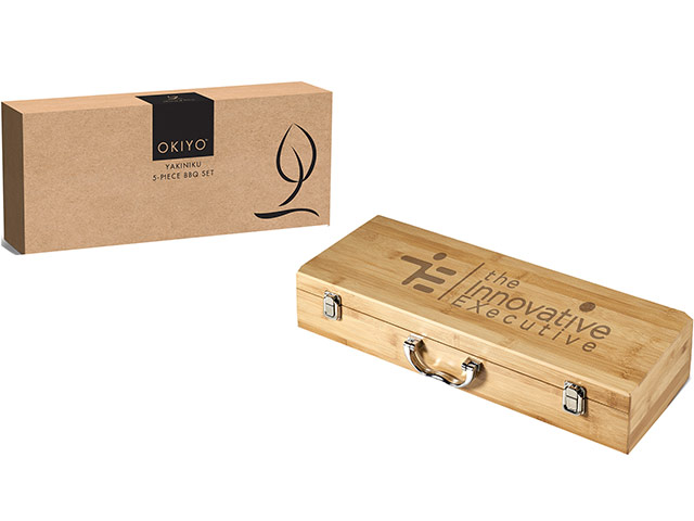 Okiyo Yakiniku Bamboo 5-Piece Braai Set - Image 4