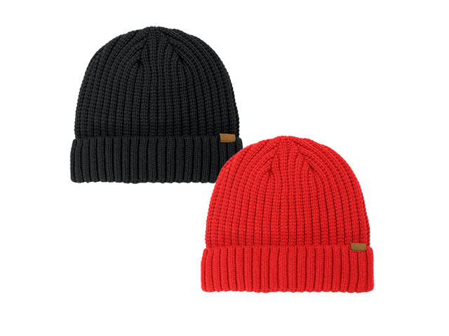 Rib Knitted Cuffed Beanie - Image 3