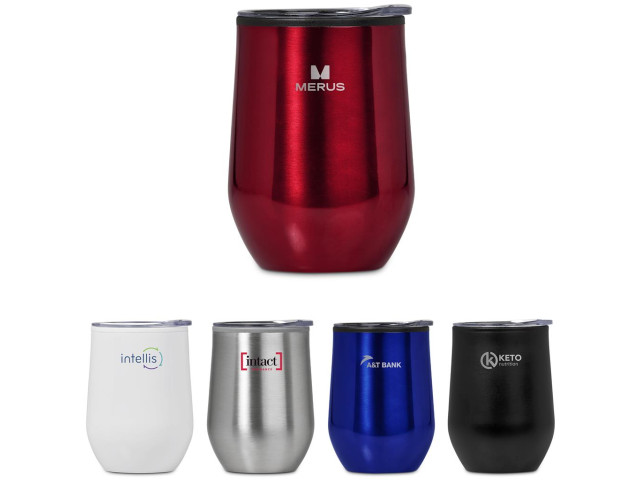 Serendipio Madison Stainless Steel & Plastic Double-Wall Tumbler - 350ml - Image 5