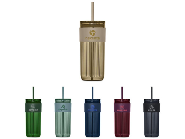 Serendipio Mayfair Plastic Tumbler & Straw – 650ml