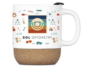Serendipio Sienna Cork & Ceramic Sublimation Coffee Mug - 340ml