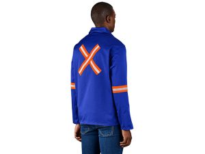 Site Premium Polycotton Jacket - Reflective Arms & Back - Orange Tape