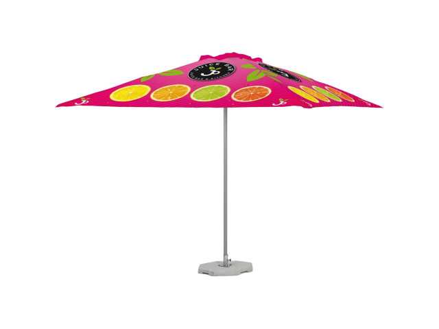 Sublimated Parasol Single Hexagonal Pole 3m x 3m - Image 2
