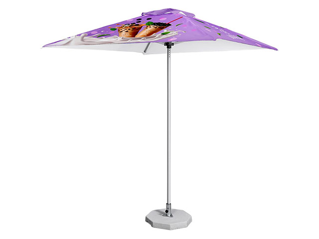 Sublimated Parasol Single Round Pole 2 x 2m