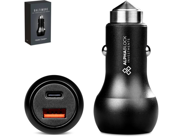Swiss Cougar Baltimore 2 -in-1 Fast Car Charger & Tool - Image 2