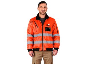 Techno Padded Hi-Viz Reflective Bunny Jacket