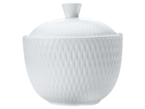 White Basics Diamonds Sugar Bowl